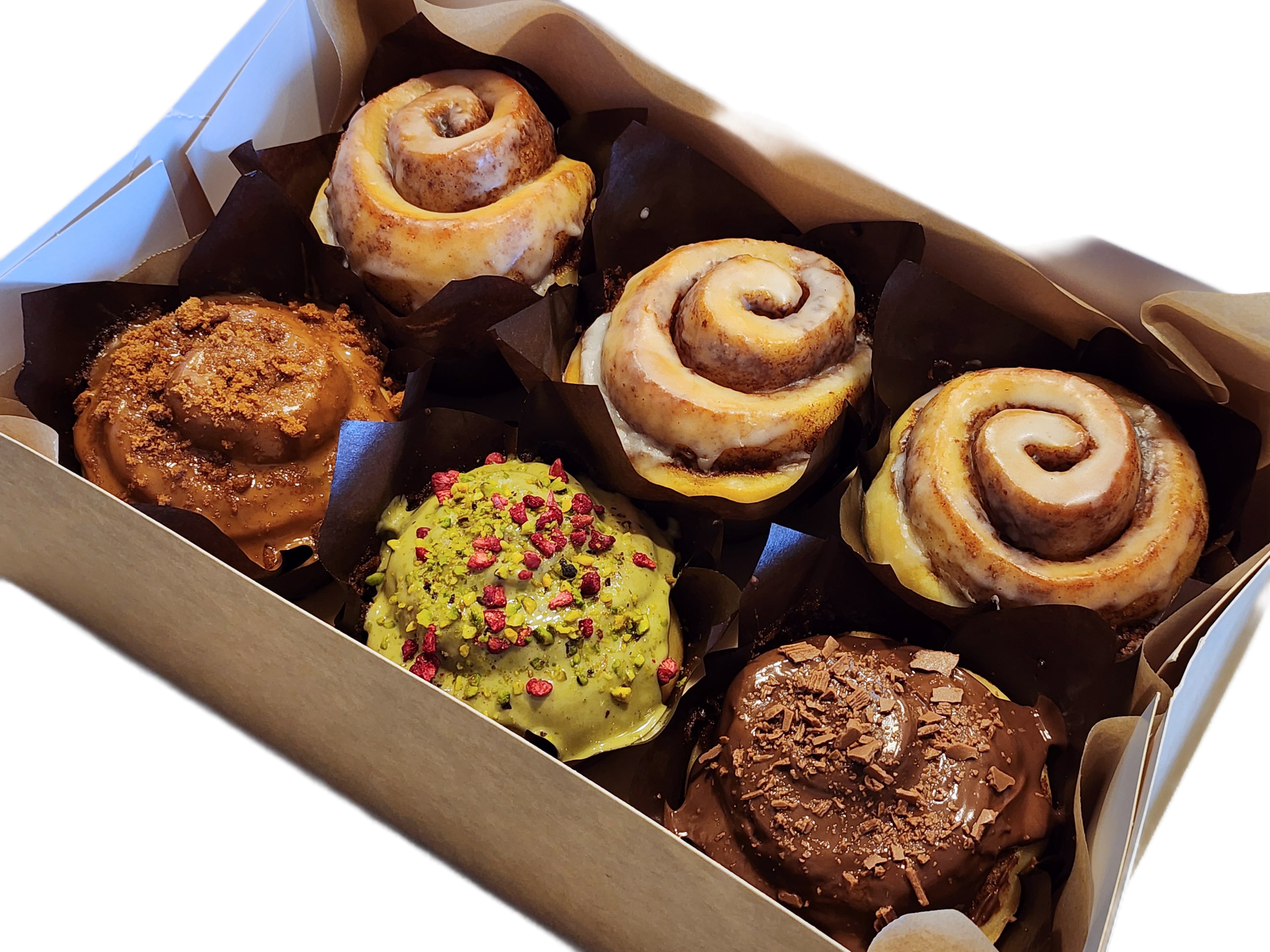 Mixed cinnamon scrolls - 6 pack