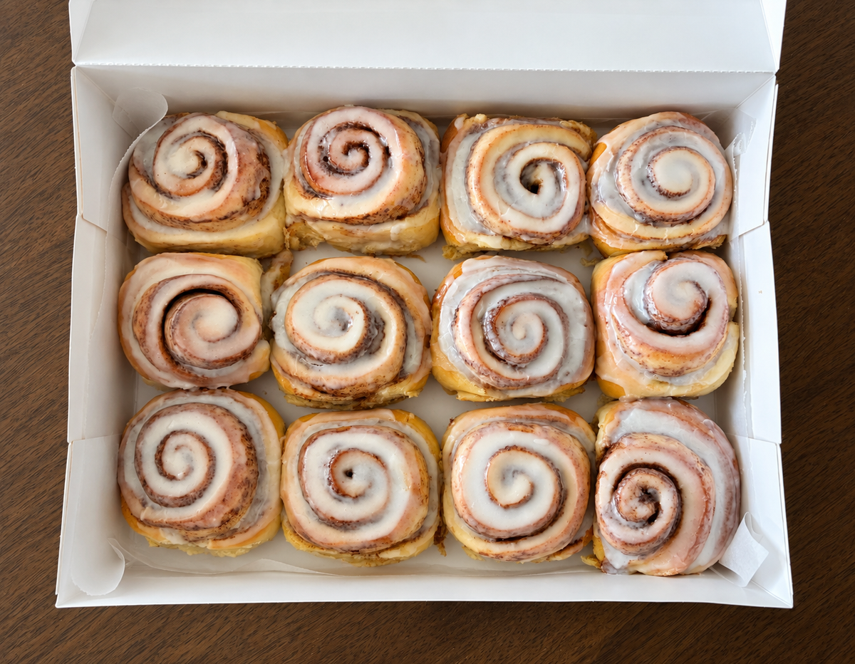 12‑Pack Classic Vanilla Glaze Cinnamon Scrolls